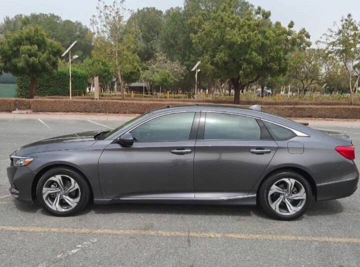 GCC 2020 Grey Honda Accord Zero Downpayment. 100% Bank Loan.