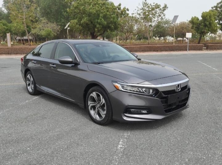 GCC 2020 Grey Honda Accord Zero Downpayment. 100% Bank Loan.