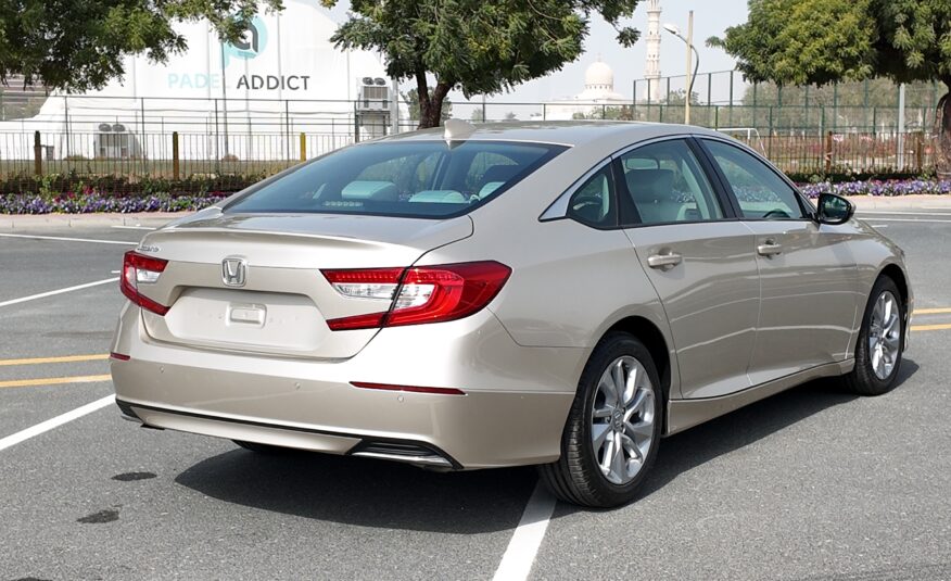 GCC 2020 Golden Honda Accord Zero Downpayment. 100% Bank Loan.