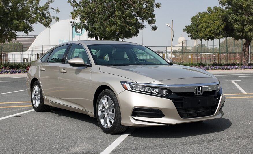 GCC 2020 Golden Honda Accord Zero Downpayment. 100% Bank Loan.